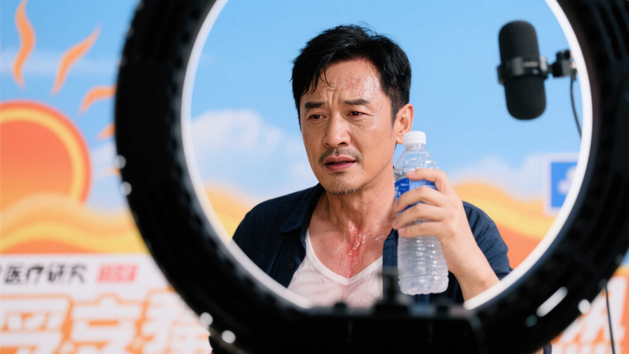 63岁演员马景涛直播意外晕倒后脑着地 发声安抚网友:天气炎热致暂时失神 随着全球气温逐渐升高,高温产生的不良影响也日益显现